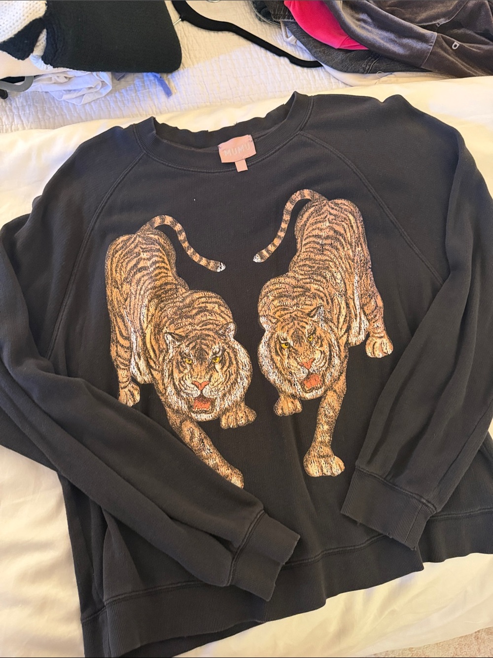 Show Me Your Mumu Simon Pullover in Dancing Tiger Graphic